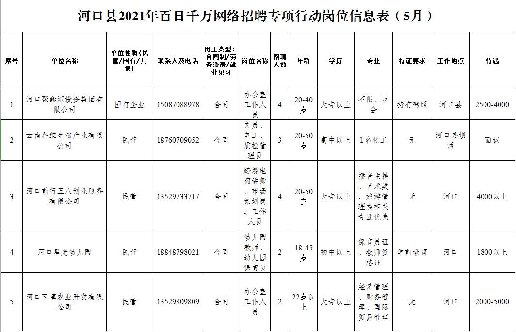 河口最新招聘信息及其社会影响分析