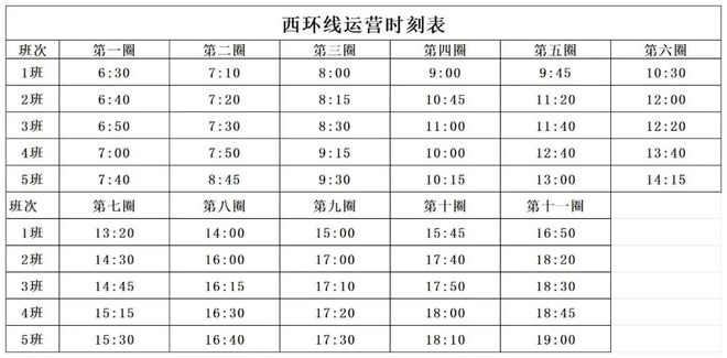 马山西环线最新时刻表全面解析